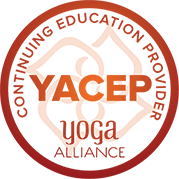 Logo of yacep a yoga alliance accredited yoga teacher training